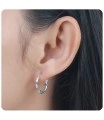3 Knots Design Hoop Earrings HO-68